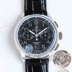 BLS Breitling Premier B01 Chrono Super Clone Watch Black Dial-Leather Strap